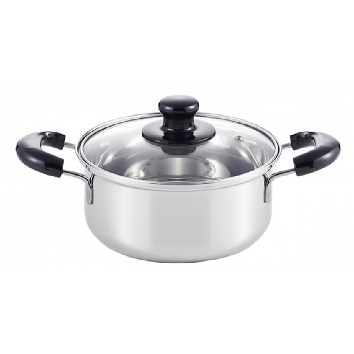 Yoshikawa 吉川 SJ2190 COOK LOOK II 18cm不鏽鋼雙耳煲連玻璃蓋